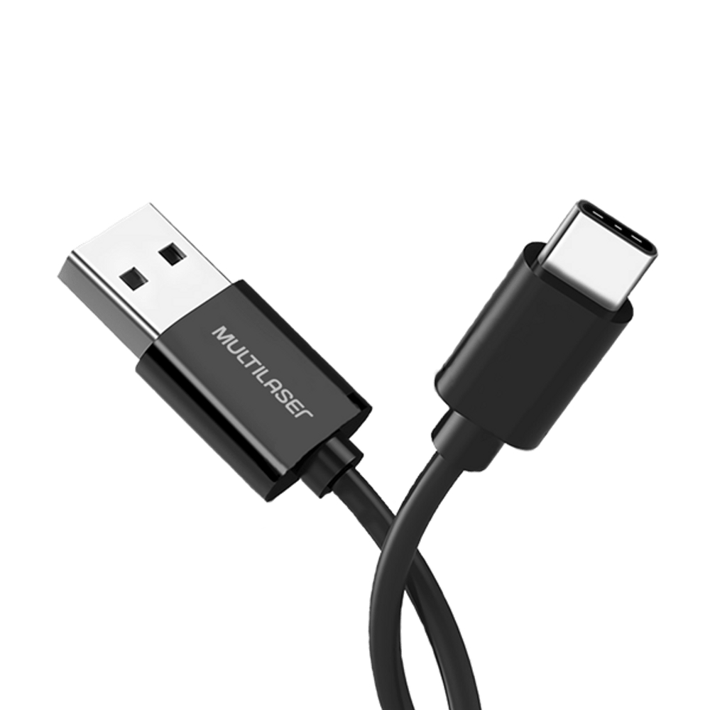 Foto 1 - CABO USB MULTILASER TYPE-C 1,2M PVC