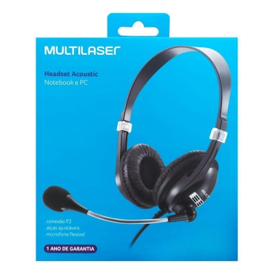 HEADSET MULTILASER ACOUSTIC P2 PC E NOTEBOOK
